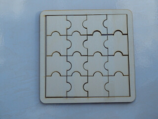 Dřevěné mini puzzle