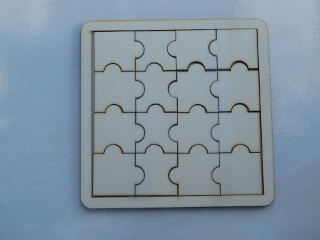 Dřevěné mini puzzle