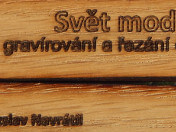 Dřevěná vizitka - detail